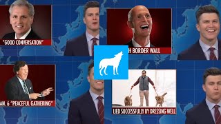 Saturday Night Live Mitch McConnell Seen Here Jokes Colin Jost Weekend Update Comp [upl. by Naiva]