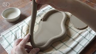 도자기 트레이 만들기  Making a ceramic tray ONDO STUDIO [upl. by Touber435]