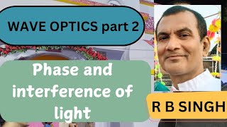 concept of phase angle basic concept of interferencepattern bright and darkfringes rbsinghjamuna [upl. by Ysak]