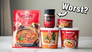 The BEST and WORST Thai Curry Paste  Taste Test [upl. by Aisela388]