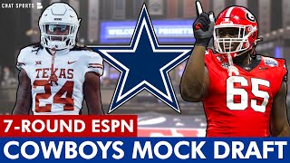 ESPN’s 2024 Cowboys Mock Draft 7Round Dallas Cowboys Draft Picks For 2024 NFL Draft [upl. by Lashonda]