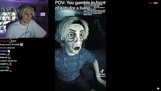 xQc Shocked After Seeing This Animation of Him [upl. by Latsyrhk]