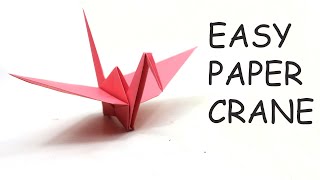 How To Make a Paper Crane  Origami Crane Easy  Step by Step Tutorial [upl. by Shwalb]