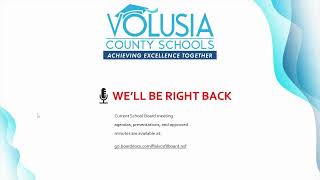 Volusia County School Board Special Session 02132024 [upl. by Anihta]