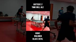 Butterfly Timo Boll ALC Vs Donic Waldner Black Devil 👿💥🏓 [upl. by Phenice]