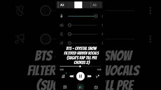 BTS  Crystal Snow Filtered Hidden Vocals Part 5 bts fyp viral kpop hiddenvocals [upl. by Xam]