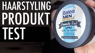 HAARSTYLING PRODUKT TEST ● Balea 2 in 1 Pomade  DANIEL KORTE [upl. by Erastes593]