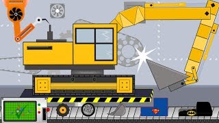 Excavator My Craft  Toy Factory  Excavator Road Roller Dump Truck Garbage Truck  Kids Video [upl. by Akinahc]