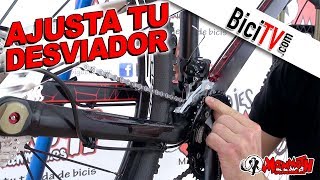 Cómo ajustar un desviador delantero de bicicleta [upl. by Navannod]