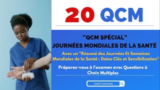 20 QCM Journées Mondiales de la Santé [upl. by Tenaj]