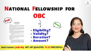 NFOBC 2022  National Fellowship for Other Backward Classes [upl. by Nayrb]