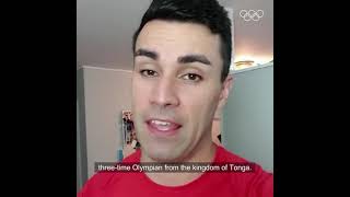 Celebrate three days to go until Tokyo 2020 with Tongan Olympian Pita Taufatofua [upl. by Brink425]