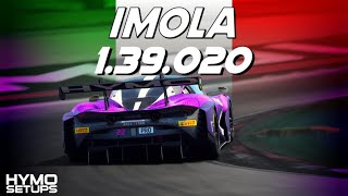 ACC Hotlap  McLaren 720S GT3 EVO  Imola  V195  Assetto Corsa Competizone [upl. by Cyrillus]