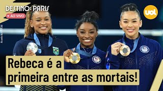 🔴 OLIMPÍADAS 2024 REBECA ANDRADE É PRATA NA GINÁSTICA SIMONE BILES GARANTE O OURO [upl. by Read163]