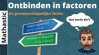 Ontbinden in factoren De gemeenschappelijke factor [upl. by Yuk681]