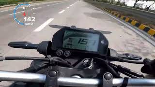 Yamaha MT 03 Top Speed GPS [upl. by Lanaj394]