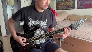 Dying Fetus Throw Them in the Van guitar cover [upl. by Dafna359]