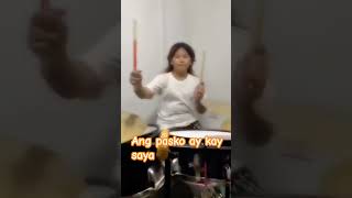 ANG PASKO AY KAYSAYA  REYNALYN PAGTALUNAN DRUM COVER youtubeshorts trending shorts [upl. by Noland]