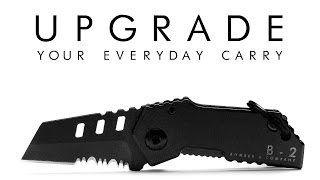 B2 BOMBER Nano Blade  Worlds Smallest Tactical Pocket Knife [upl. by Cirillo]