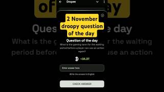 Droopy question of the day today 2 November droopy daily question quiztime4343 [upl. by Vada]