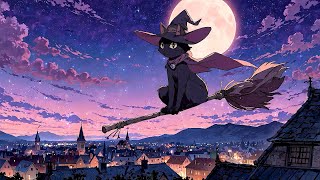 Hello Halloween 🐱 Lofi Night Vibes 🐱 Halloween Lofi Songs To Make You Feel Halloween Is Here [upl. by Ymer]