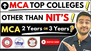 💥Top MCA Colleges Other Than NITs BITs MCA Course amp Placements mca nimcet bitmca wbjeca nits [upl. by Elke]