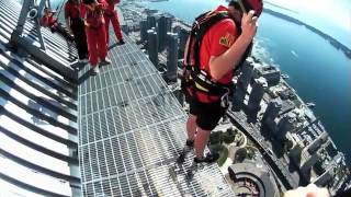 RMR Rick and Jann Arden on the CN Tower Edgewalk [upl. by Nulubez]