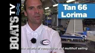 TAN 66 catamarans mast builds by Lorima  Boats TV tests and reviews [upl. by Jarid]