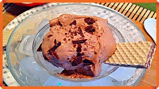 💚 HELADO DE CHOCOLATE con LECHE CONDENSADA  CASERO 3 INGREDIENTES SIN MAQUINA HELADERA SIN HUEVO [upl. by Nayr]