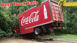 Idiots in Trucks 2024 truck driving fails [upl. by Eltsyrk]