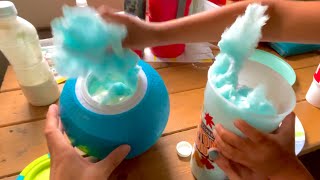 Making Cotton Candy Ice Cream in a Ball [upl. by Hajile]