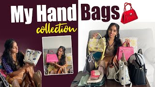 My handbag 👜 collection  ManasaMahendra  manubeautytips [upl. by Warring224]