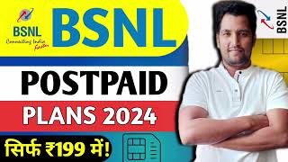 BSNL Postpaid Plans 2024  Postpaid Sim Card  Bsnl Postpaid Plans  Tech Raghavendra [upl. by Notsrik]