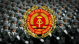 German Democratic Republic 19491990 Military March quotUnterwegs Soldaten marschquot [upl. by Cindelyn421]