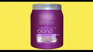 Botox Matizador Platinum Blond Forever Liss  Para Loiras [upl. by Ecyar]