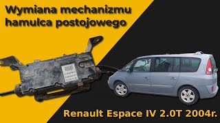 Wymiana mechanizmu hamulca postojowego  Renault Espace IV [upl. by Leong593]