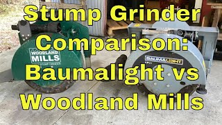 Stump Grinder Comparison Baumalight vs Woodland Mills Part 1 [upl. by Tnomel]