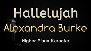 Hallelujah  Alexandra Burke Acoustic Piano Karaoke Songs With Lyrics  Higher Key [upl. by Neiman]