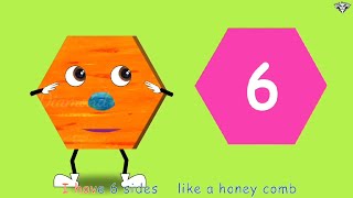 Shapes Song  63  Hexagon  Shapes Show Effects  BlackDiamond Nursery Rhymes amp Kids Song [upl. by Nebe]