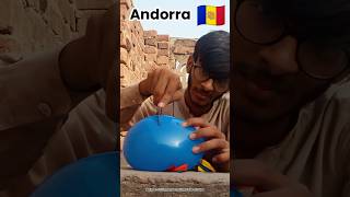 Balloon Cutting Andorra Flag Color 🇦🇩 asmr asmrsounds relaxing [upl. by O'Donovan877]