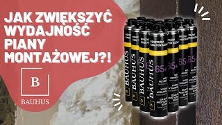 Jaką pianę montażową wybrać Test wydajności 💪  Bauhus [upl. by Yerga352]