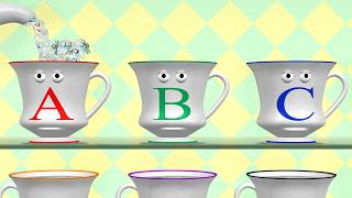 Alphabet Teapot amp Teacups  Learn ABCs [upl. by Auod]