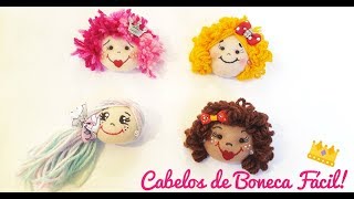 Como Fazer Cabelos de Bonecas  4 modelos Fácil e Lindo [upl. by Newby555]