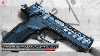 Grand Power Mk23 X Calibur Match CO Shooting Impressions [upl. by Tish]