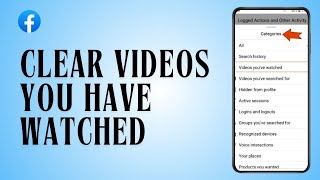 How to Clear Videos You Have Watched on Facebook [upl. by Nordin]