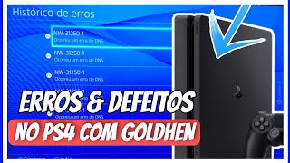 PS4 COM GOLDHEN DANDO PROBLEMAS ERROS E CÓDIGOS [upl. by Ilahtan]