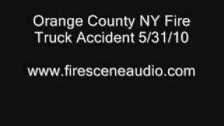 Orange County NY Fire Truck Accident 53110 [upl. by Merilee]