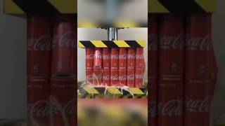 Hydraulic press vs CocaCola sgorts hydrolikpress [upl. by Oca687]