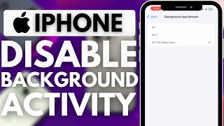 How to Disable Background Activity on iPhone [upl. by Ahsiener]