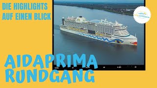 AIDAprima Rundgang mit allen Highlights amp Neuheiten ✅ [upl. by Tatiana]